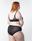 Hotmilk Maternity Lingerie UK Warrior Black Midi Brief 