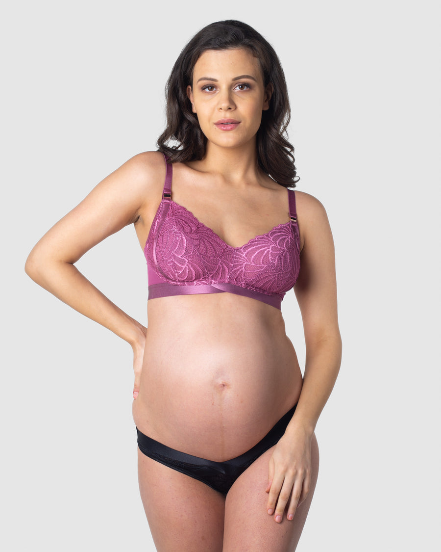 Hotmilk Maternity Lingerie UK Hotmilk Maternity UK WARRIOR SOFT CUP MAGENTA HAZE MULTIFIT NURSING BRA - WIREFREE