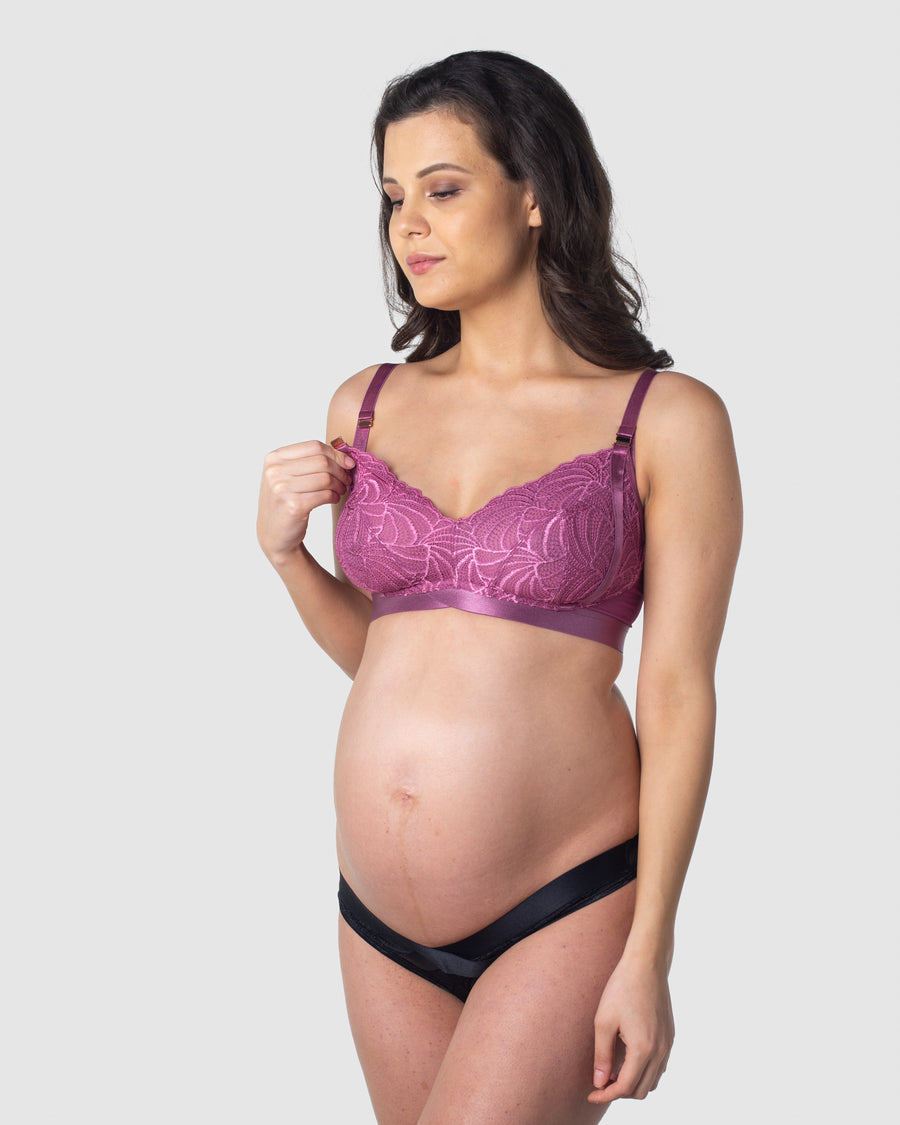 Hotmilk Maternity Lingerie UK Hotmilk Maternity UK WARRIOR SOFT CUP MAGENTA HAZE MULTIFIT NURSING BRA - WIREFREE