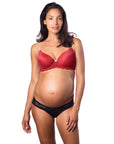 FOREVER YOURS LACE RED CONTOUR NURSING BRA - FLEXI UNDERWIRE