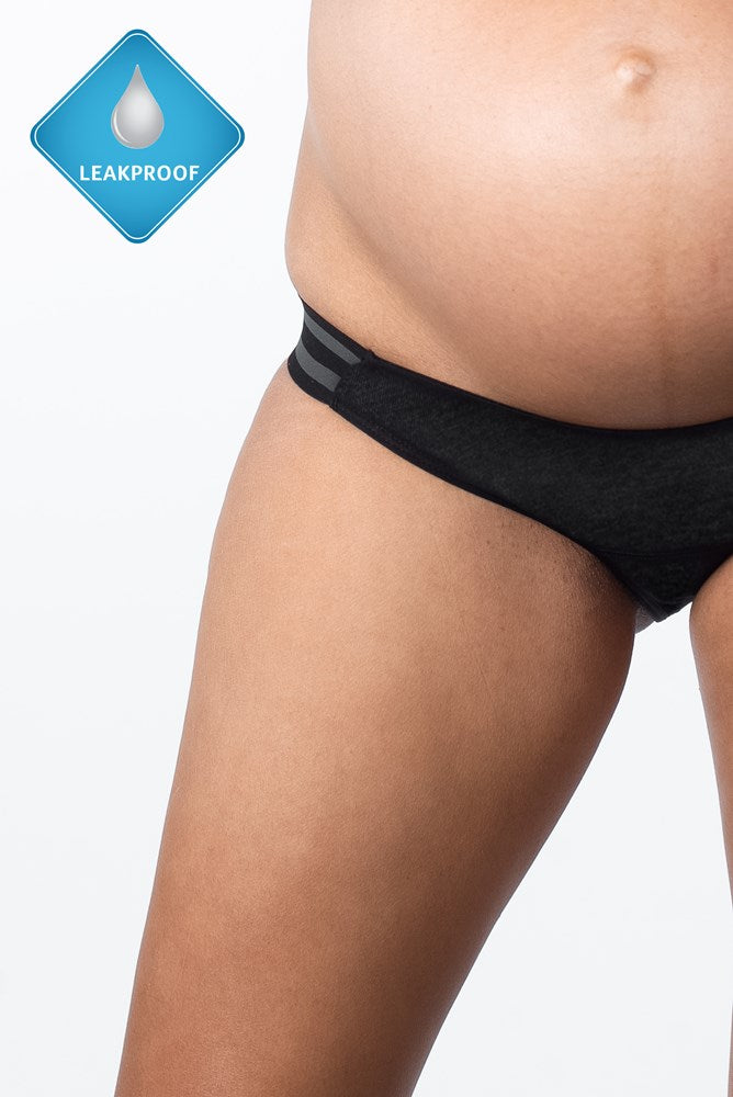 HOTMILK UK ELEVATE BLACK LIGHT LEAKPROOF BIKINI BRIEF
