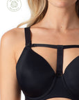 HOTMILK UK MATERNITY DEFY CONTOUR BLACK NURSING BRA - FLEXI UNDERWIRE